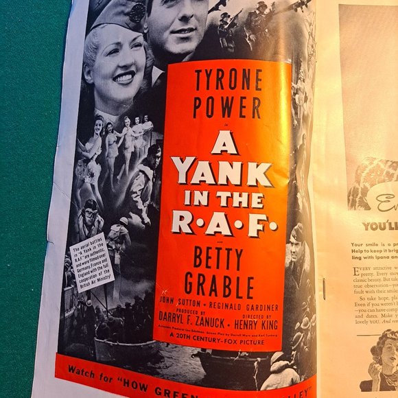 Vintage October 1941 Silver Screen magazine Merle Oberon. - Picture 3 of 5